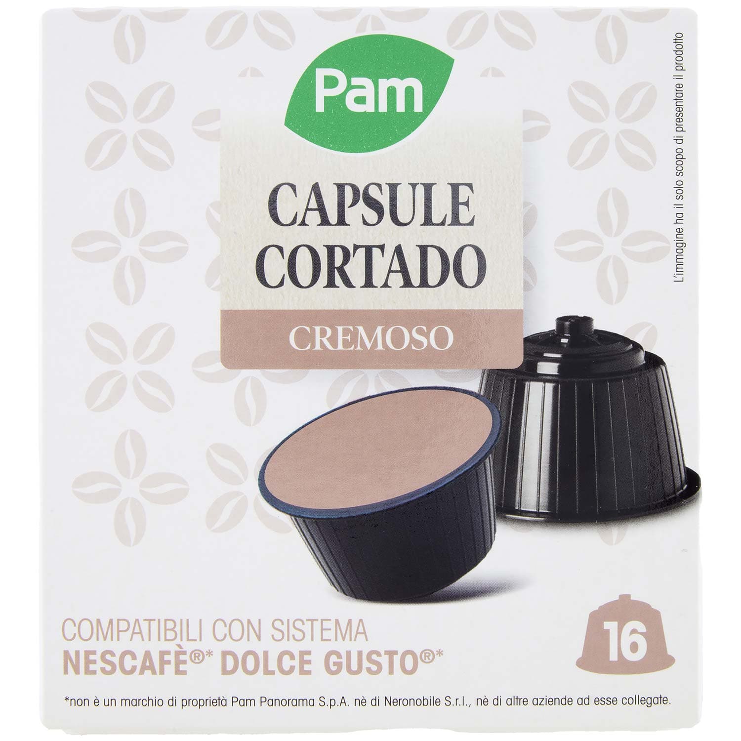 PAM Capsule Cortado Cremoso Compatibili Nescafè* Dolce Gusto* 100,8g (16x6,3g) – immagine 3