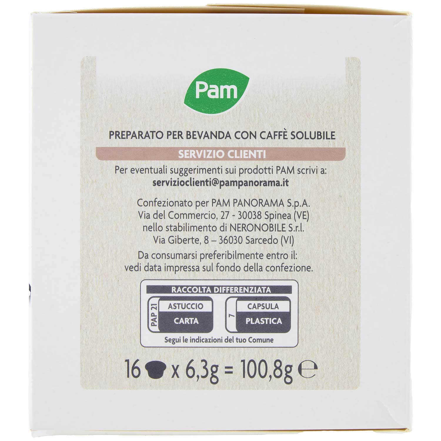 PAM Capsule Cortado Cremoso Compatibili Nescafè* Dolce Gusto* 100,8g (16x6,3g) – immagine 4