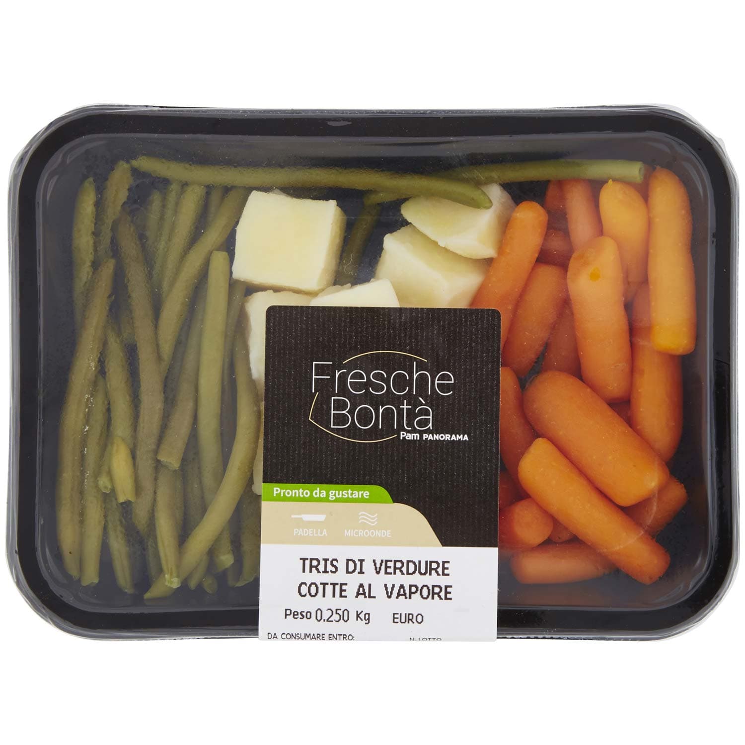 FRESCHE BONTÁ Tris di Verdure Cotte al Vapore 250 g – immagine 3