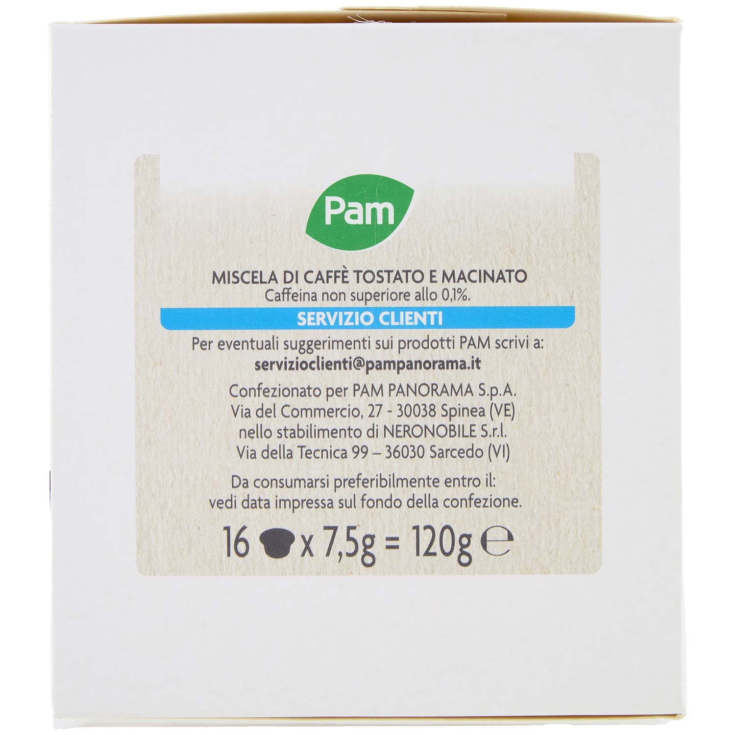 PAM Capsule Caffè Decaffeinato Compatibili Nescafè* Dolce Gusto* 120g (16x7,5g) – immagine 4
