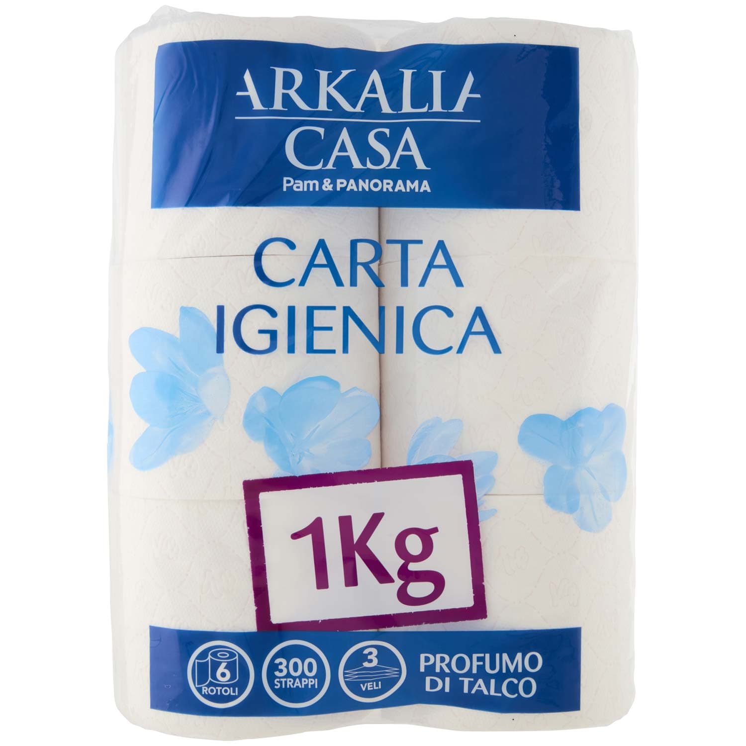 PAM PANORAMA Carta Igienica 3 veli Profumo di Talco 6 rotoli – immagine 3