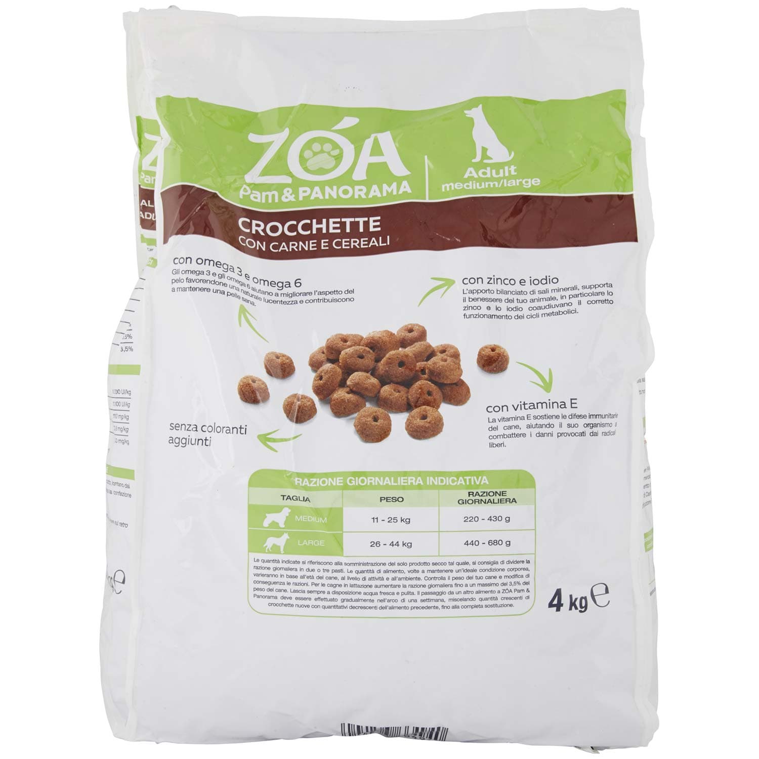 ZOA Crocchette con Carne e Cereali 4 kg – immagine 5