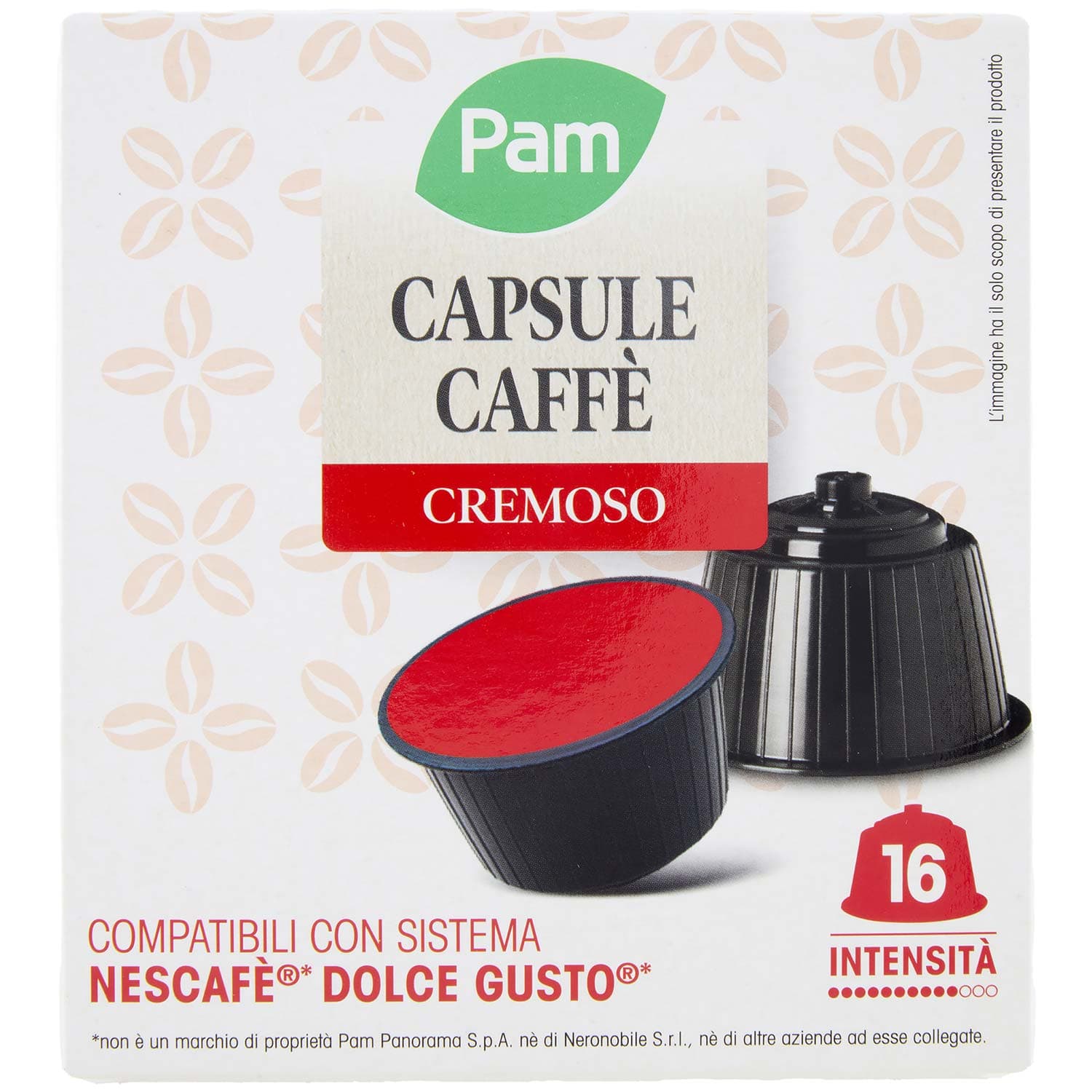 PAM Capsule Caffè Cremoso Compatibili Nescafè* Dolce Gusto* 120g (16x7,5g) – immagine 3