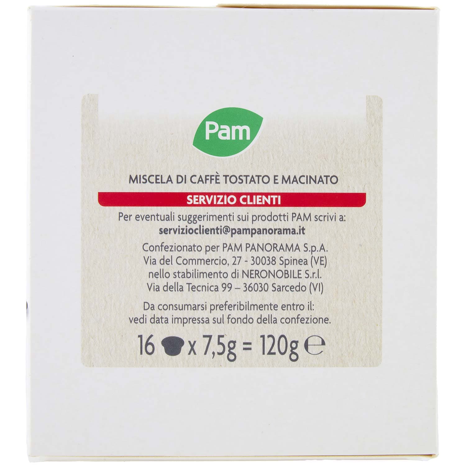 PAM Capsule Caffè Cremoso Compatibili Nescafè* Dolce Gusto* 120g (16x7,5g) – immagine 4