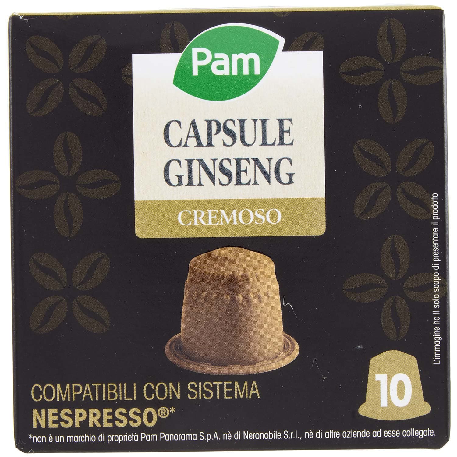 PAM Capsule Ginseng Cremoso Compatibili Nespresso* 43g (10x4,3g) – immagine 3