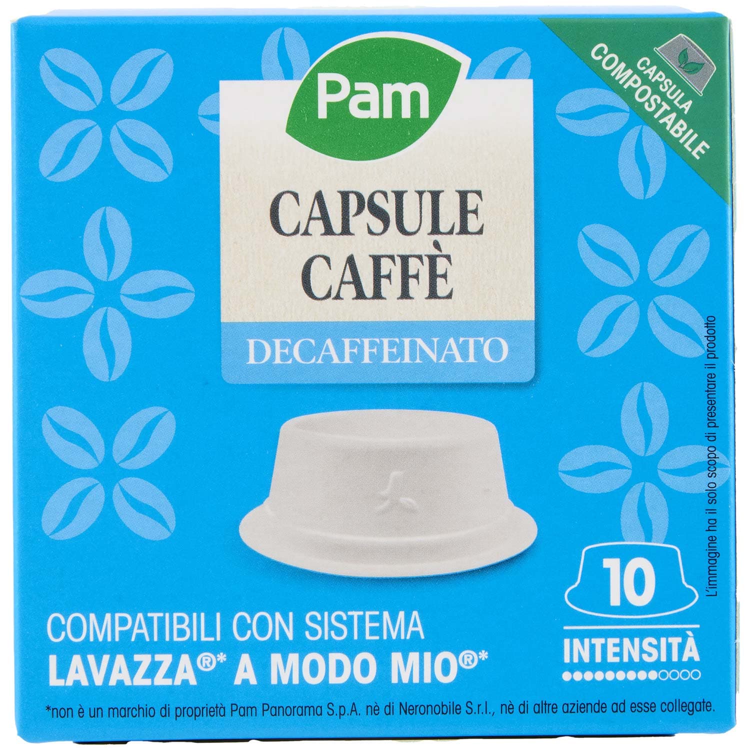 PAM Qualità per te Decaffeinato 10 capsule Compatibili con sistema Lavazza* a Modo Mio* 70g (7gx10) – immagine 5