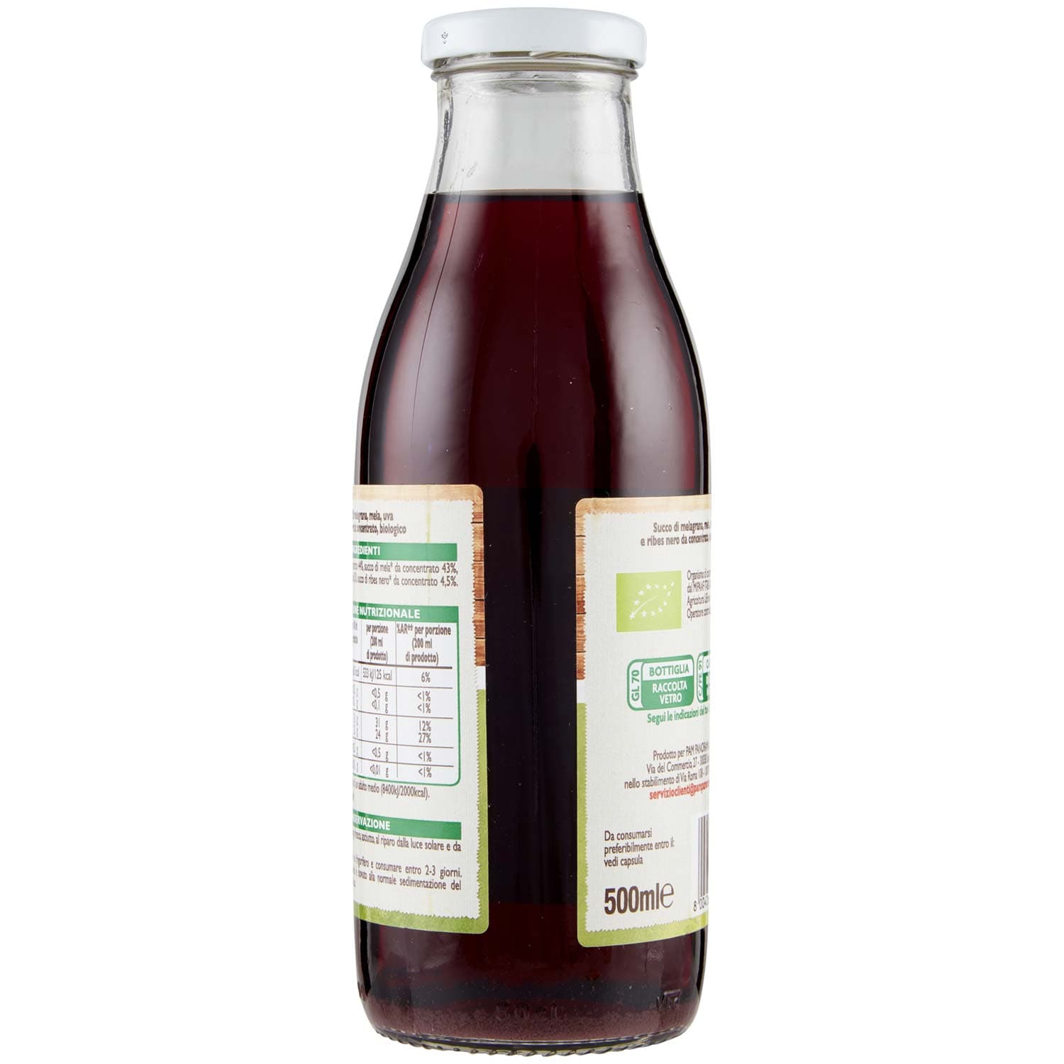 BIO Melagrana, mela, uva e ribes nero Biologici 500 ml – immagine 5