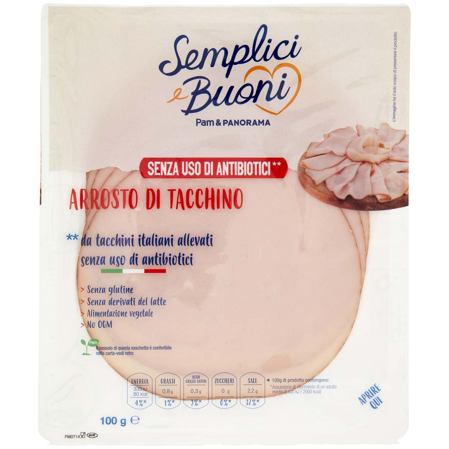 SEMPLICI E BUONI Arrosto di Tacchino 100 g – immagine 3