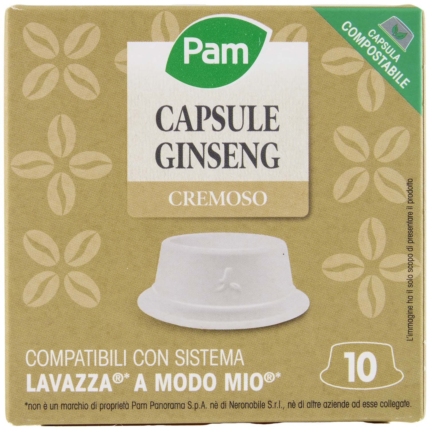 PAM Qualità per te Ginseng 10 capsule Compatibili con sistema Lavazza* a Modo Mio* 75 g (7,5g x 10) – immagine 5