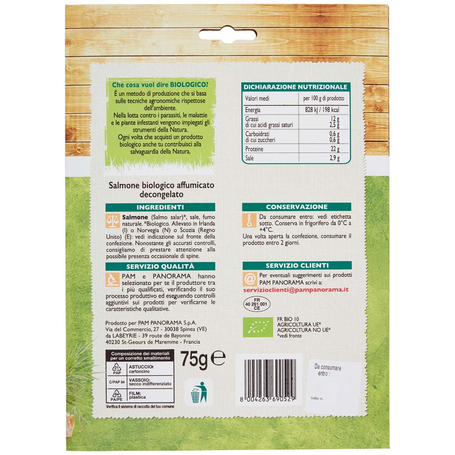 BIO Salmone affumicato Biologico 75 g – immagine 5