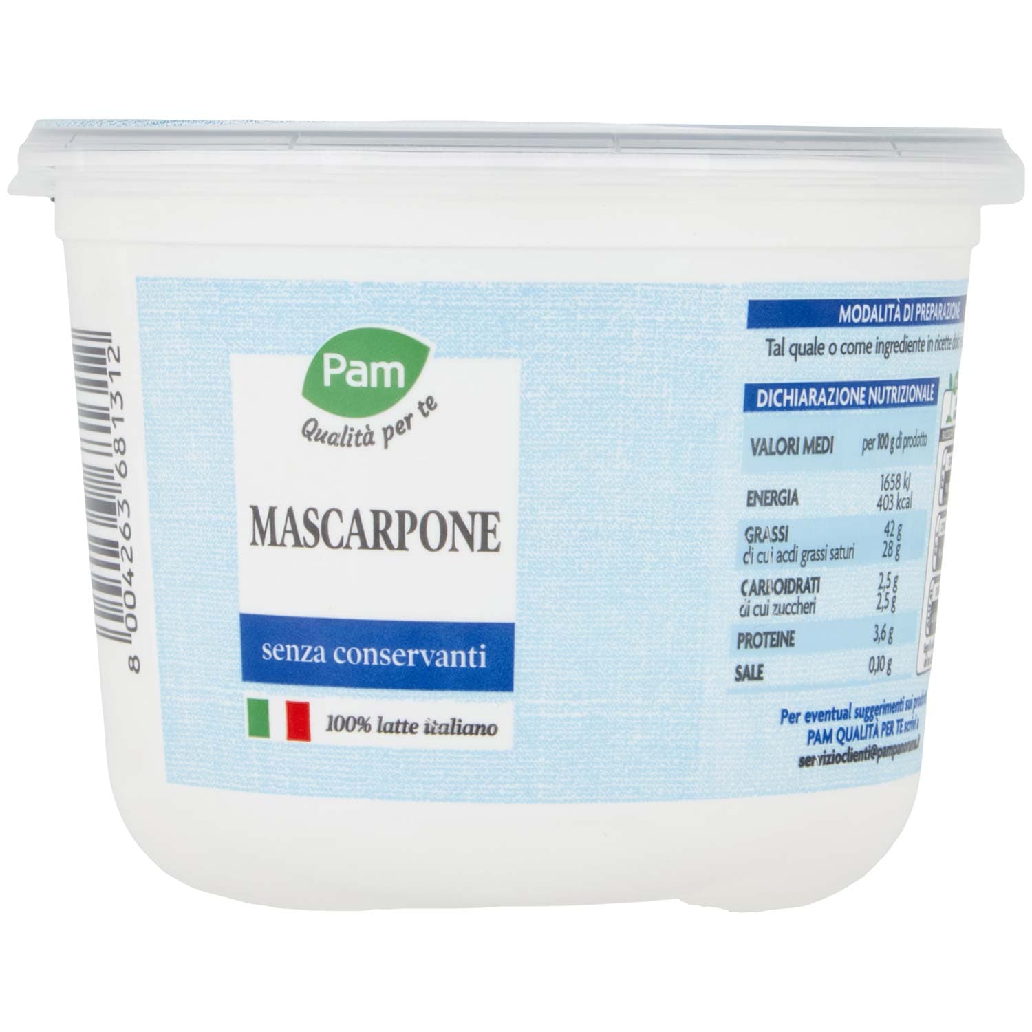 PAM Qualità per te Mascarpone 500 g – immagine 7