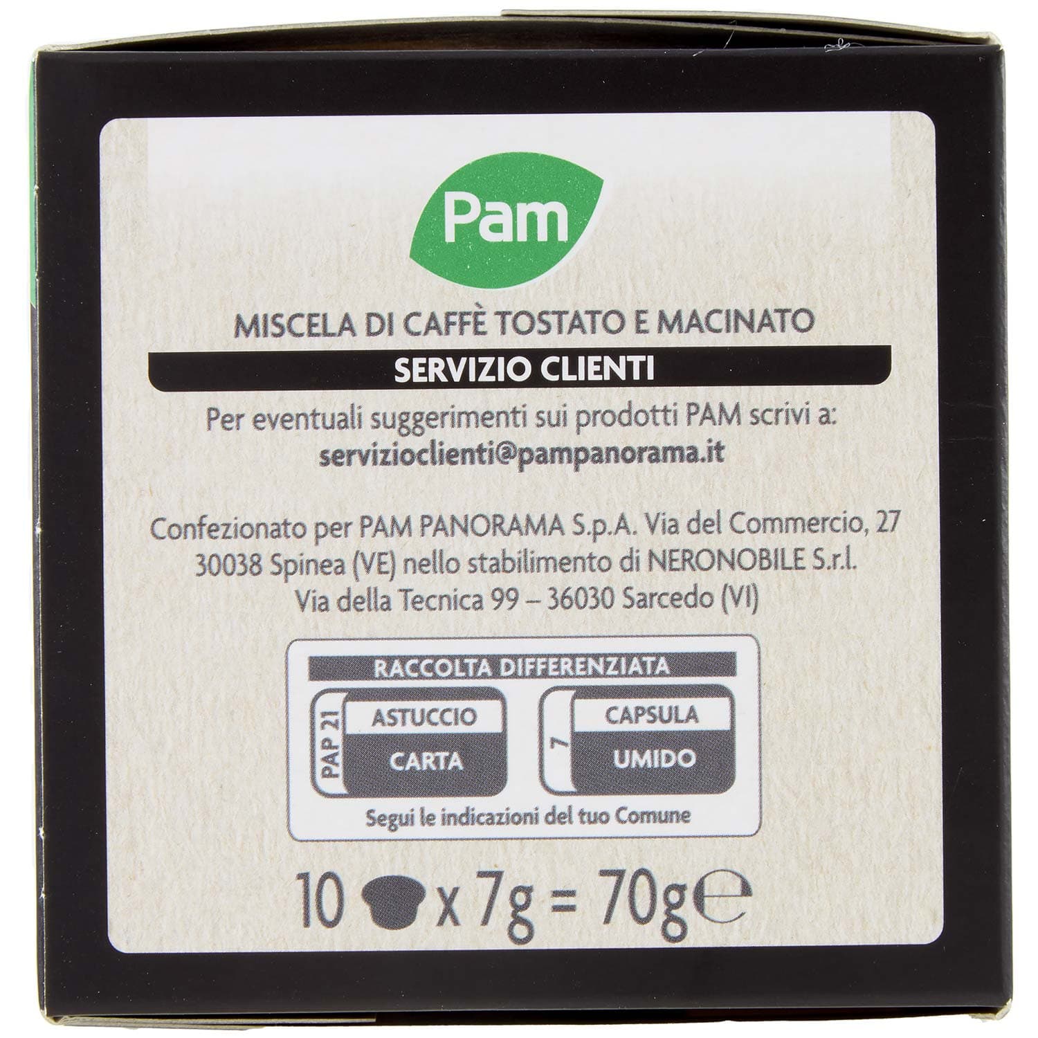 PAM Qualità per te Intenso 10 capsule Compatibili con sistema Lavazza* a Modo Mio* 70g (7g x 10) – immagine 4