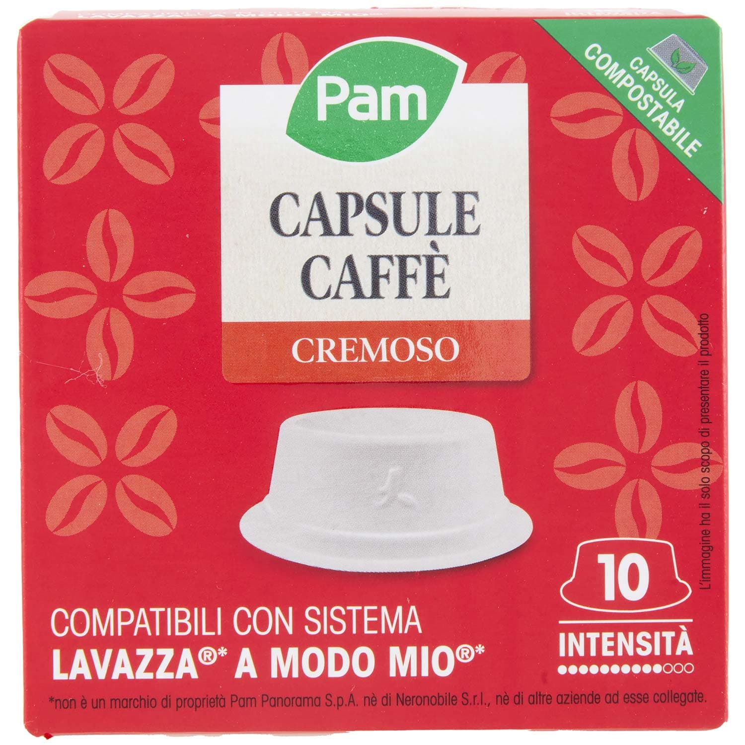 PAM Qualità per te Cremoso 10 capsule Compatibili con sistema Lavazza* a Modo Mio* 70g (7g x 10) – immagine 3