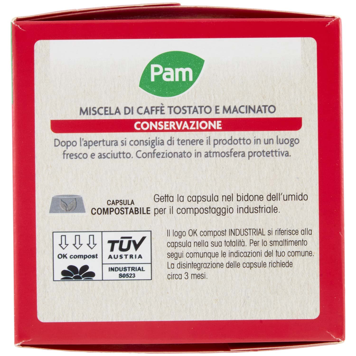 PAM Qualità per te Cremoso 10 capsule Compatibili con sistema Lavazza* a Modo Mio* 70g (7g x 10) – immagine 6
