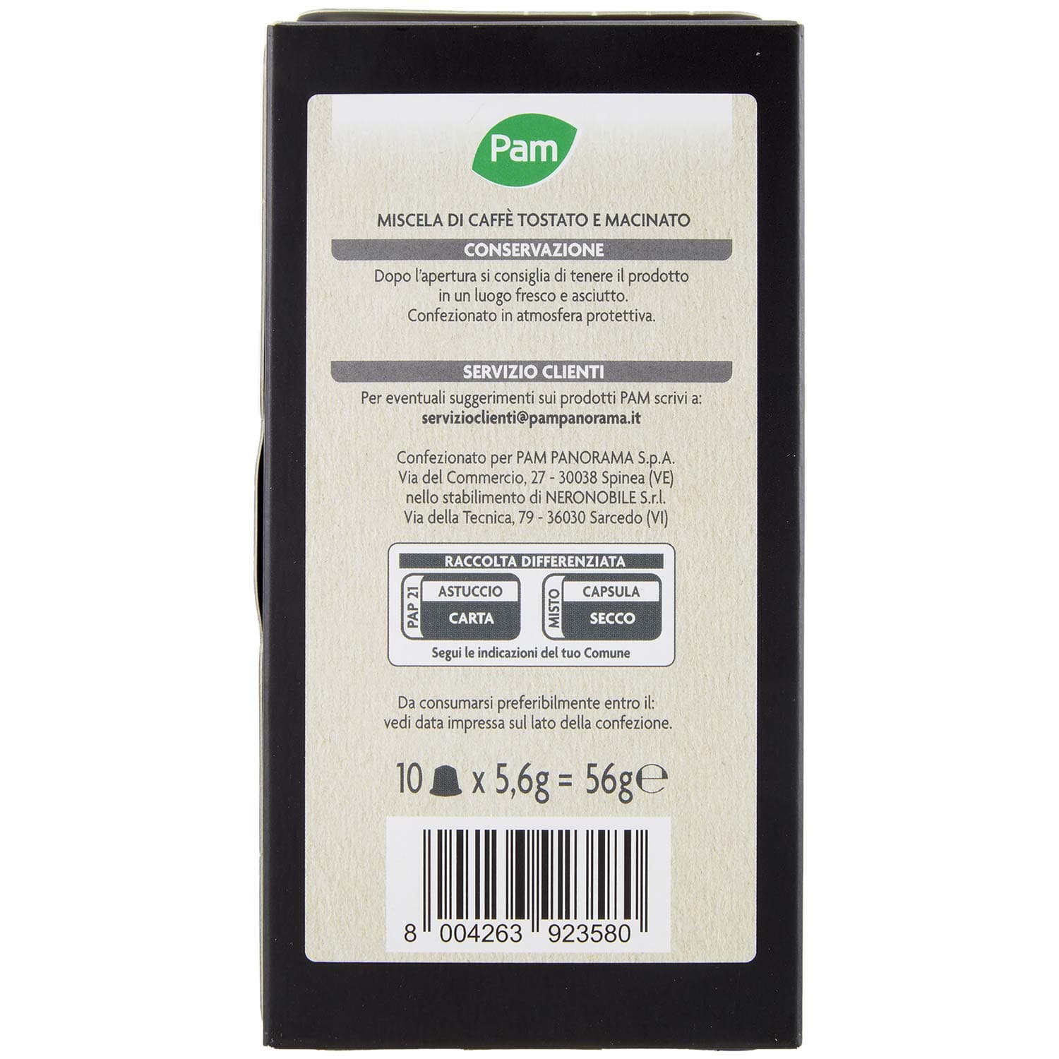 PAM Capsule Caffè Intenso Compatibili Nespresso* 56g (10x5,6g) – immagine 5