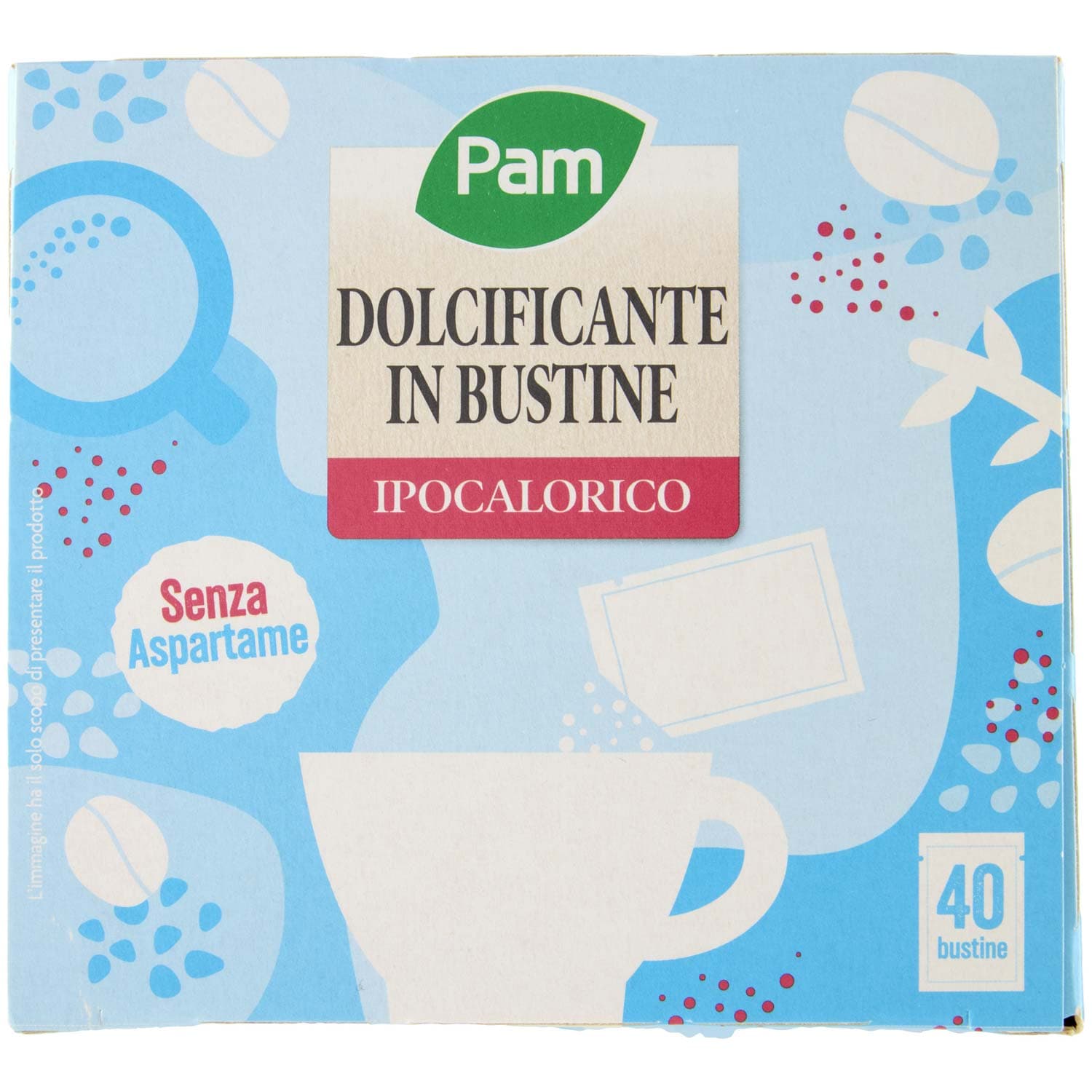 PAM Dolcificante in Bustine Ipocalorico 40 x 1 g – immagine 3