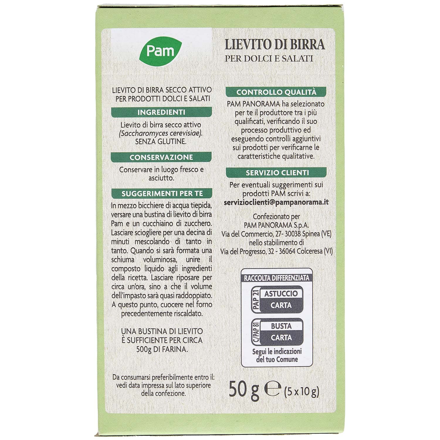 PAM Lievito di Birra per Dolci e Salati 5 x 10 g – immagine 5