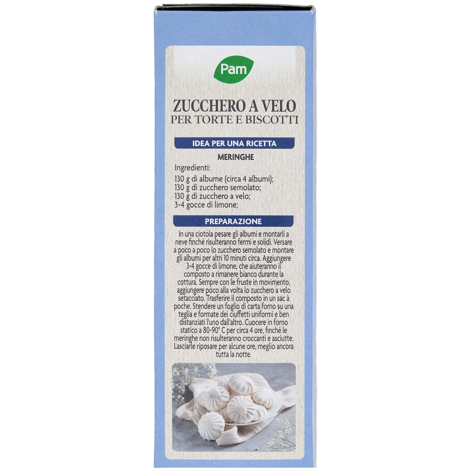 PAM Zucchero a Velo per Torte e Biscotti 125 g – immagine 4