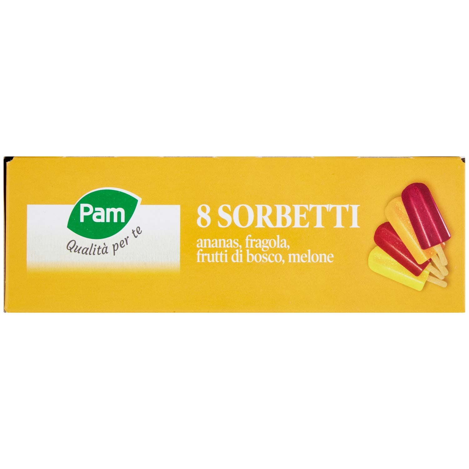 PAM PANORAMA Sorbetti Frutta Frutti di bosco Ananas Fragola Melone 8 x 70 g – immagine 4