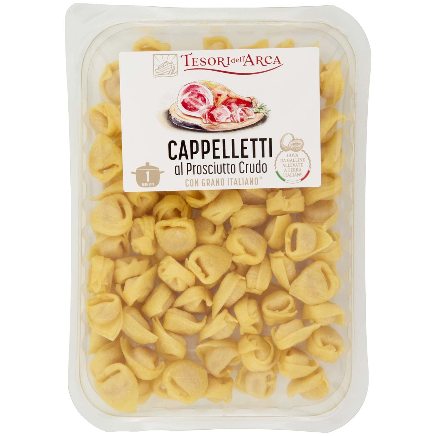 TESORI DELL'ARCA Cappelletti al Prosciutto Crudo 250 g – immagine 3