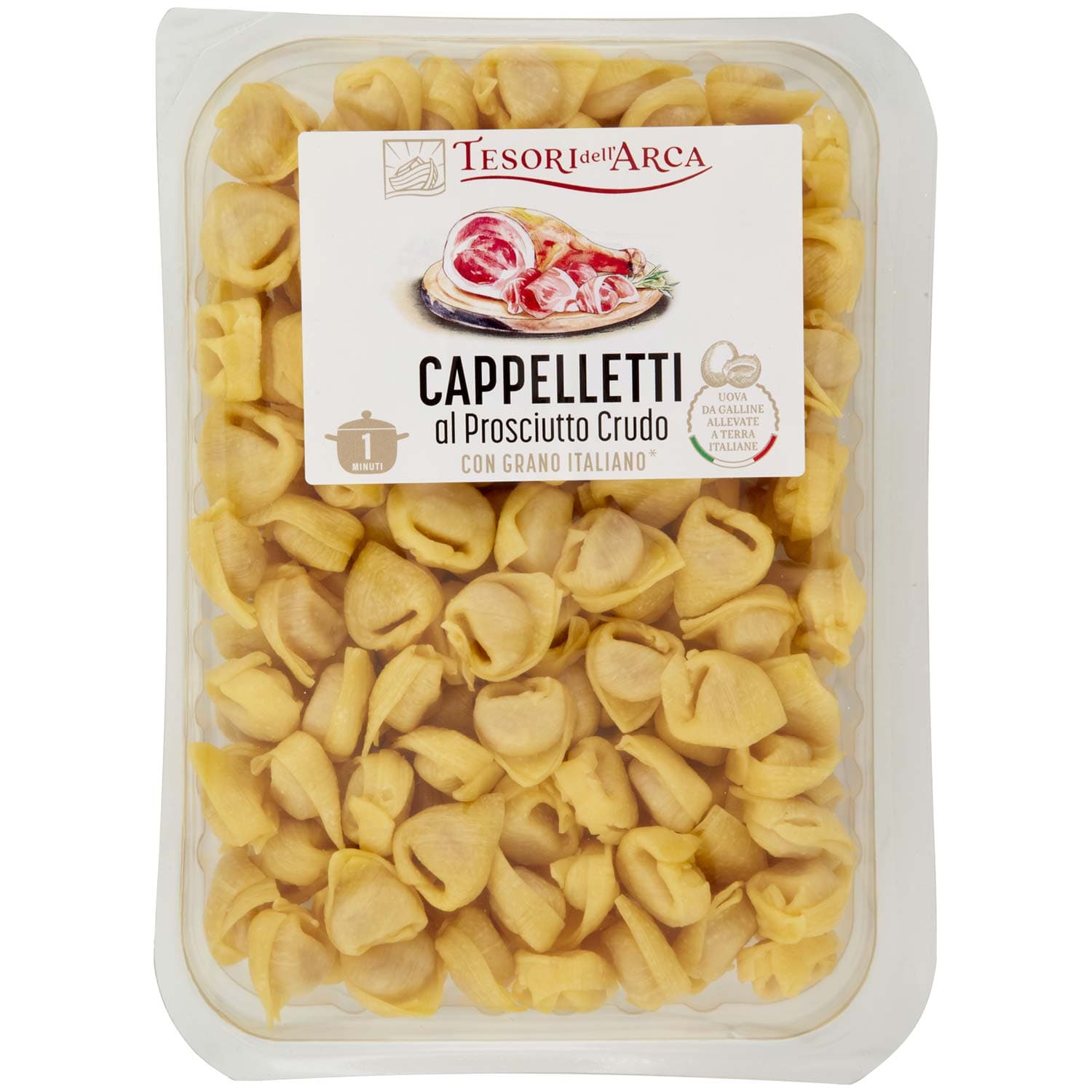 TESORI DELL'ARCA Cappelletti al Prosciutto Crudo 500 g – immagine 3