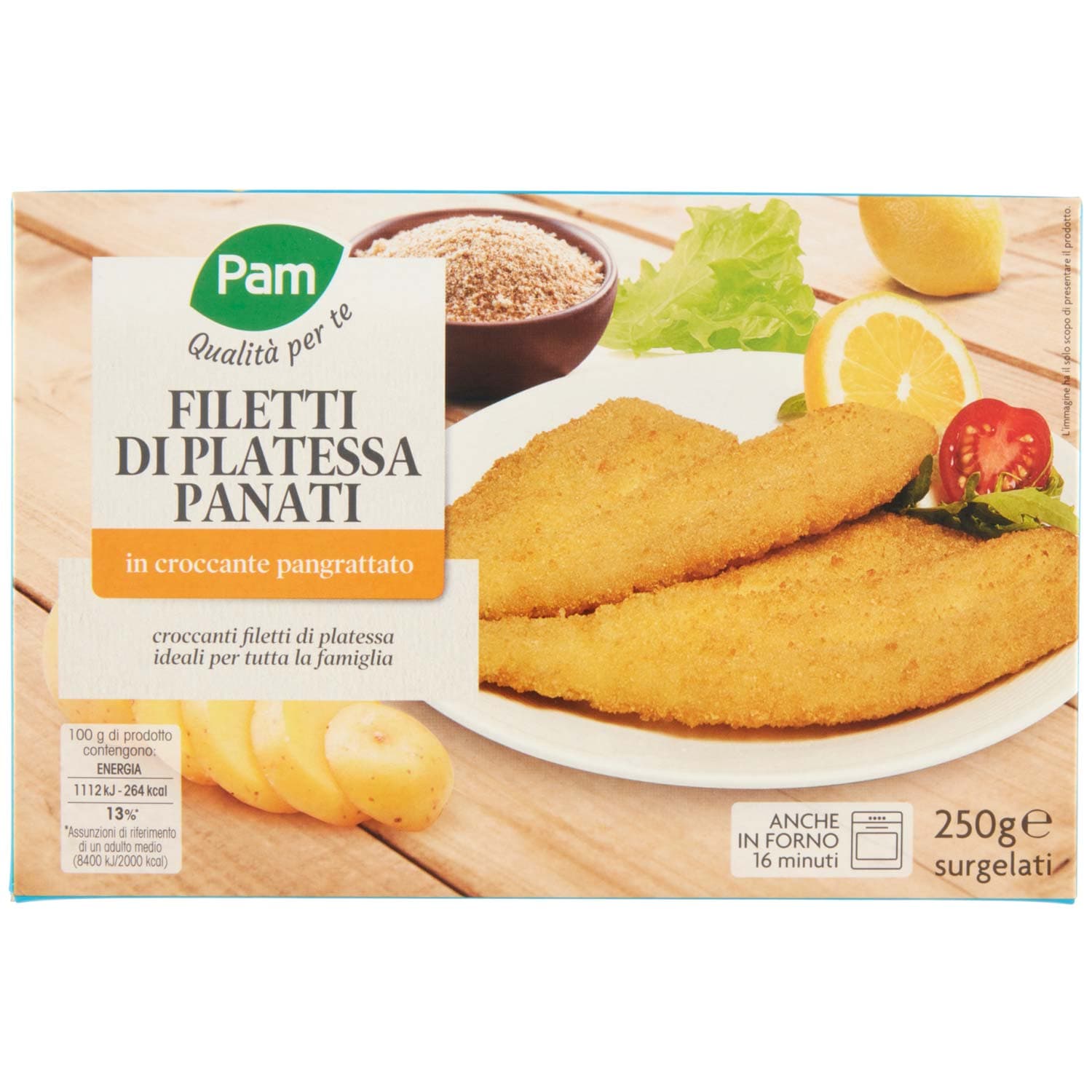 PAM Qualità per te Filetti di Platessa impanati 250 g – immagine 3