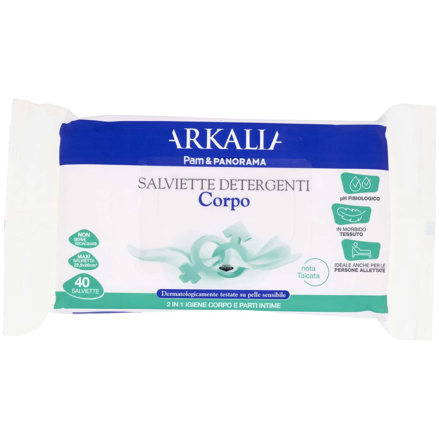 ARKALIA Salviette Detergenti Corpo 40 pz – immagine 3