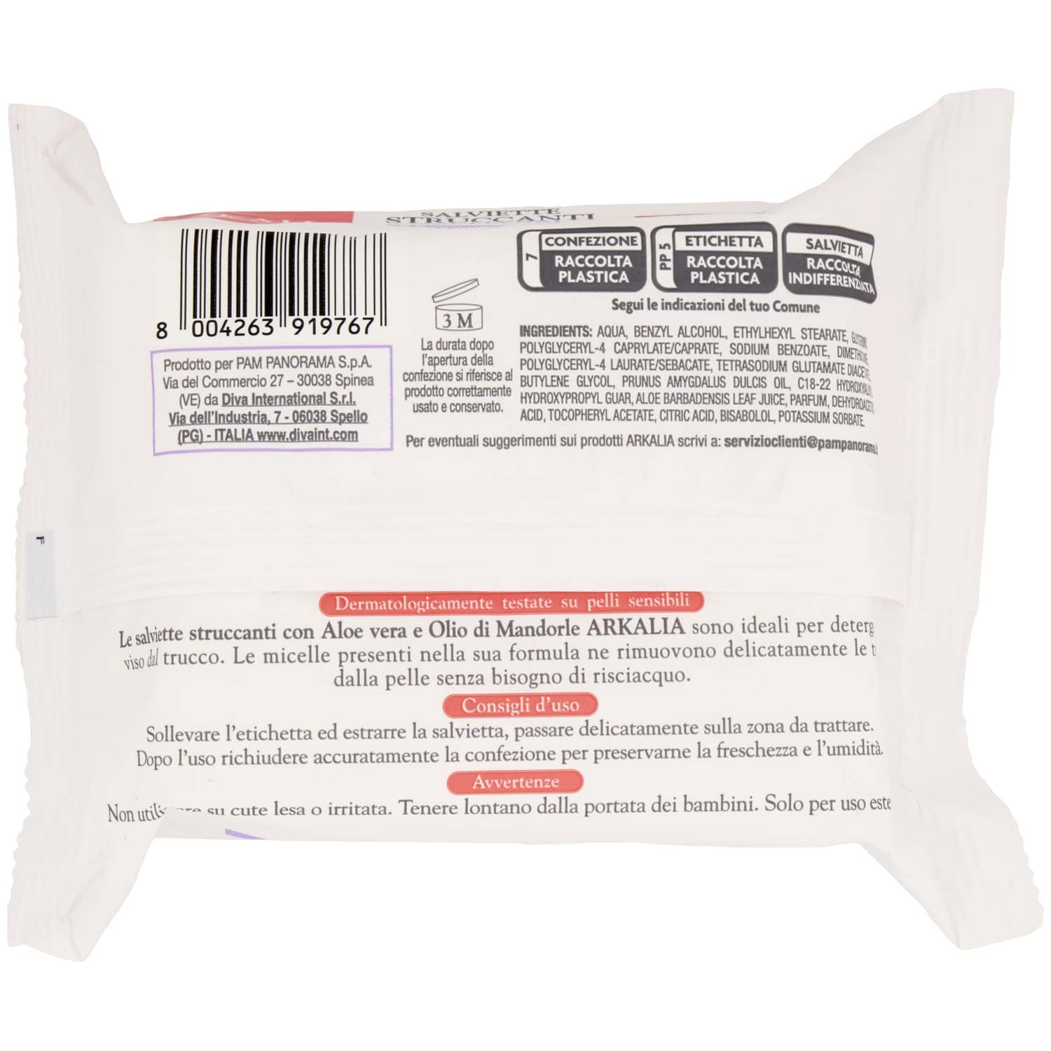 ARKALIA Salviette Struccanti Micellari 25 pz – immagine 5