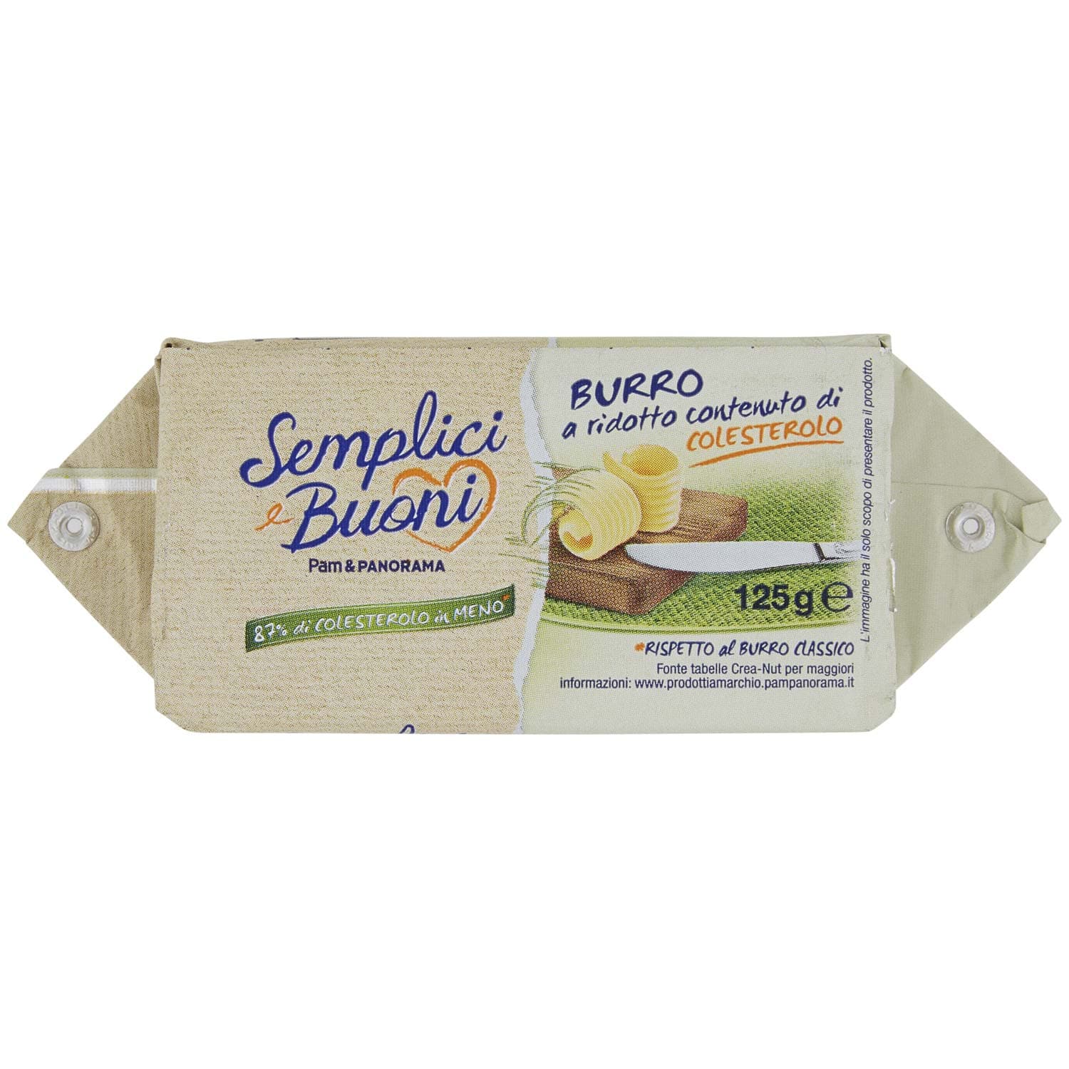 SEMPLICI E BUONI 87% di Colesterolo in Meno Burro a ridotto contenuto di Colesterolo 125 g – immagine 3