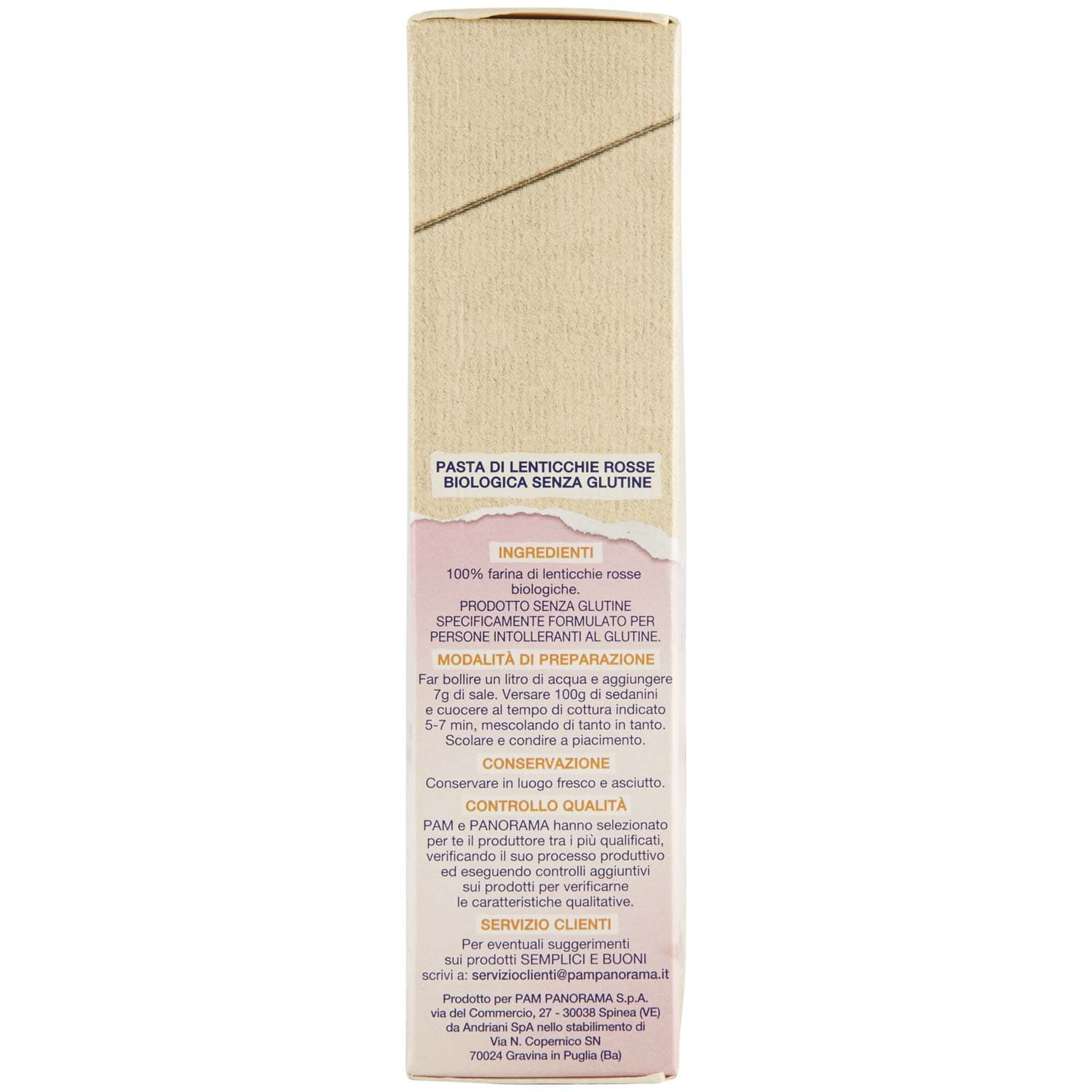 Felicia Sedanini Lenticchie Rosse BIO 250 g – immagine 4