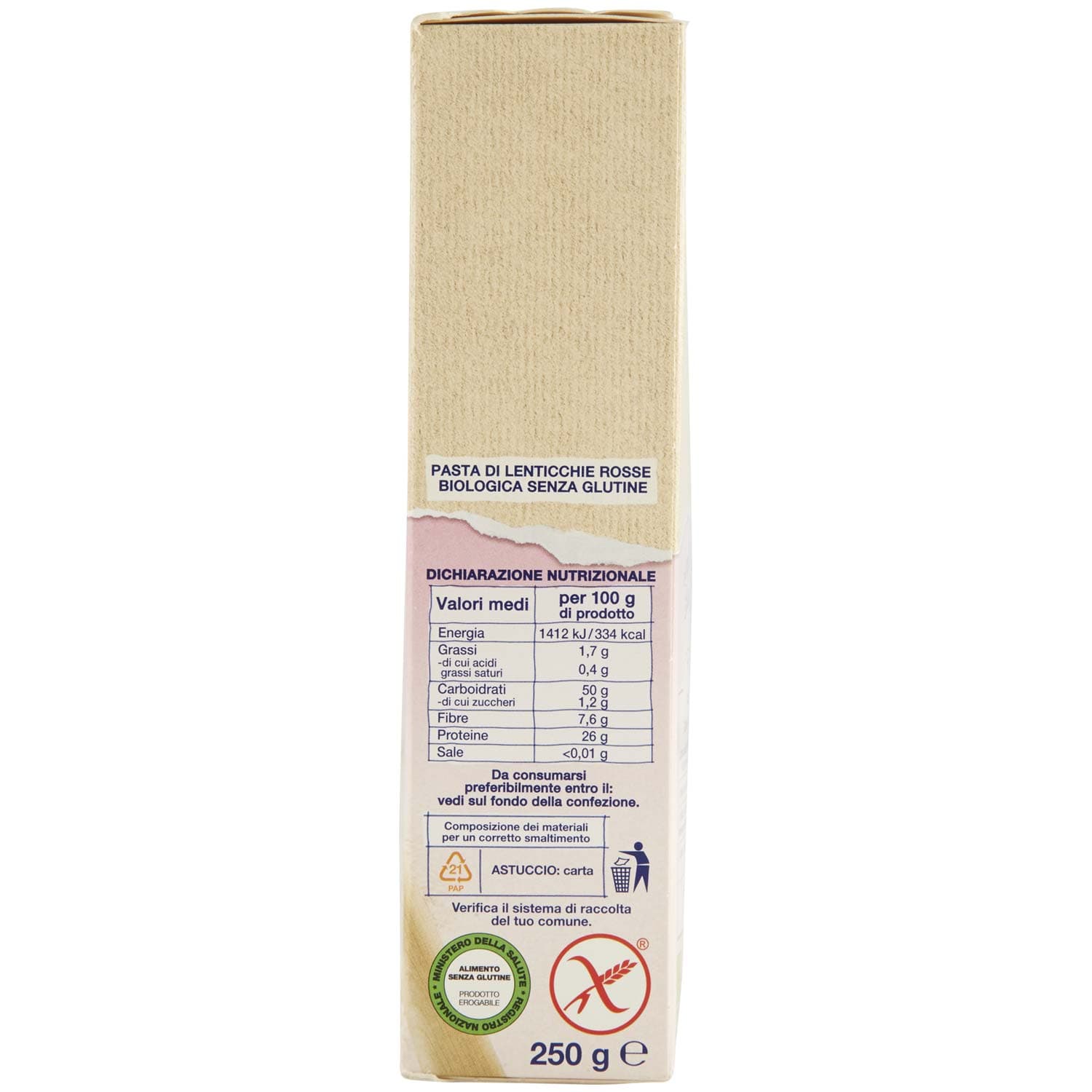 Felicia Sedanini Lenticchie Rosse BIO 250 g – immagine 6