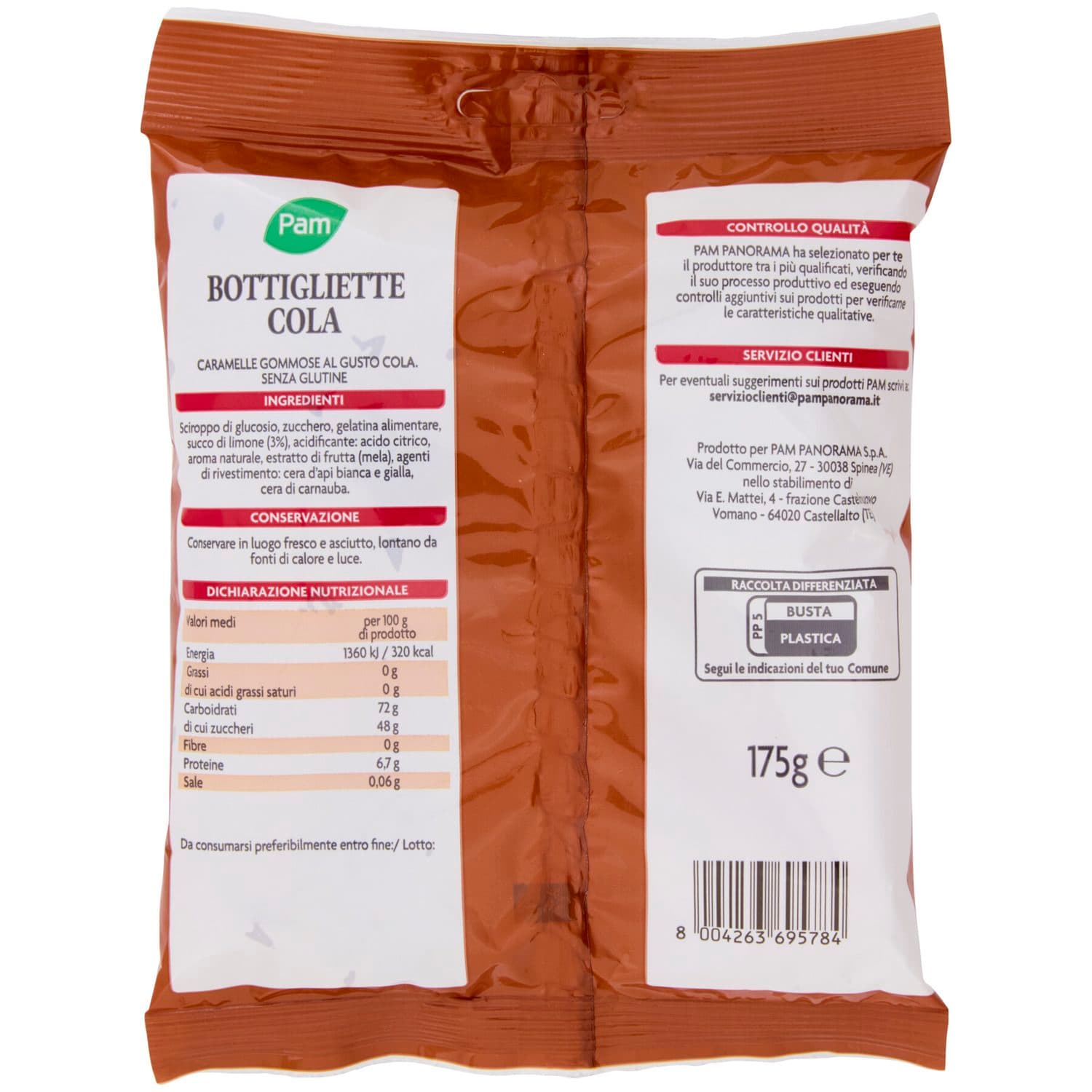 PAM Qualità per te Cola caramelle gommose 175 g – immagine 5