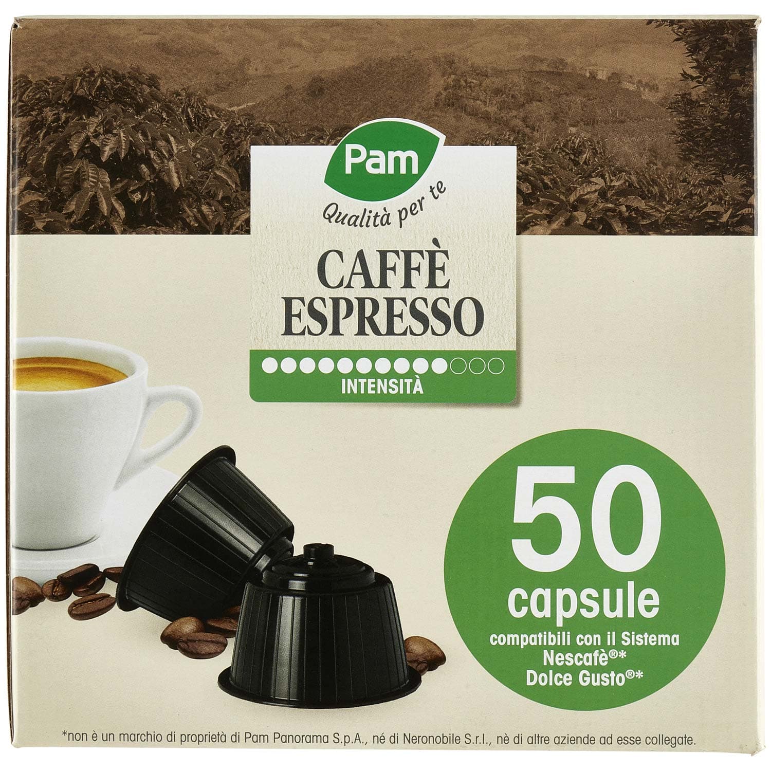 PAM Qualità per te Caffè Espresso 50 capsule compatibili Nescafè* Dolce Gusto* 350g (10x7g) – immagine 5