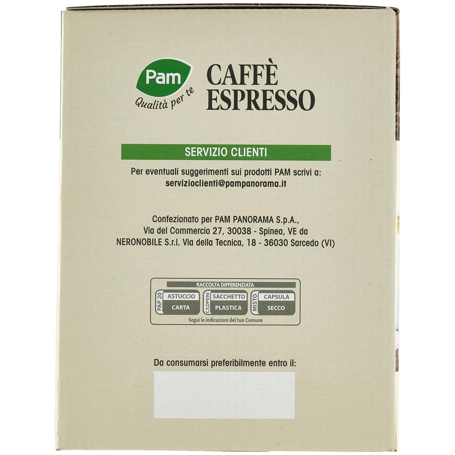 PAM Qualità per te Caffè Espresso 50 capsule compatibili Nescafè* Dolce Gusto* 350g (10x7g) – immagine 6
