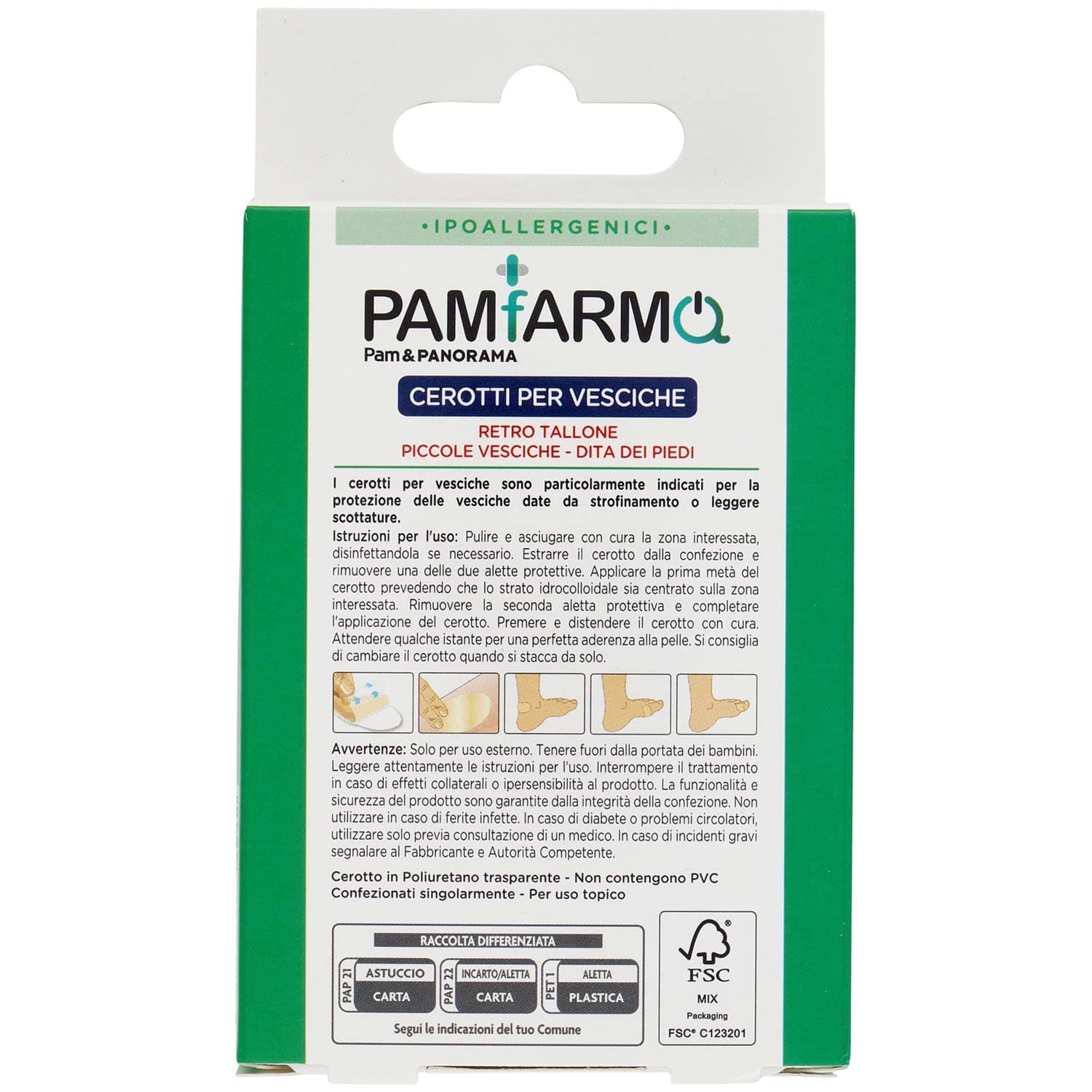 PAMFARMA Cerotti per Vesciche Assortiti 3 Formati 6 pz – immagine 5