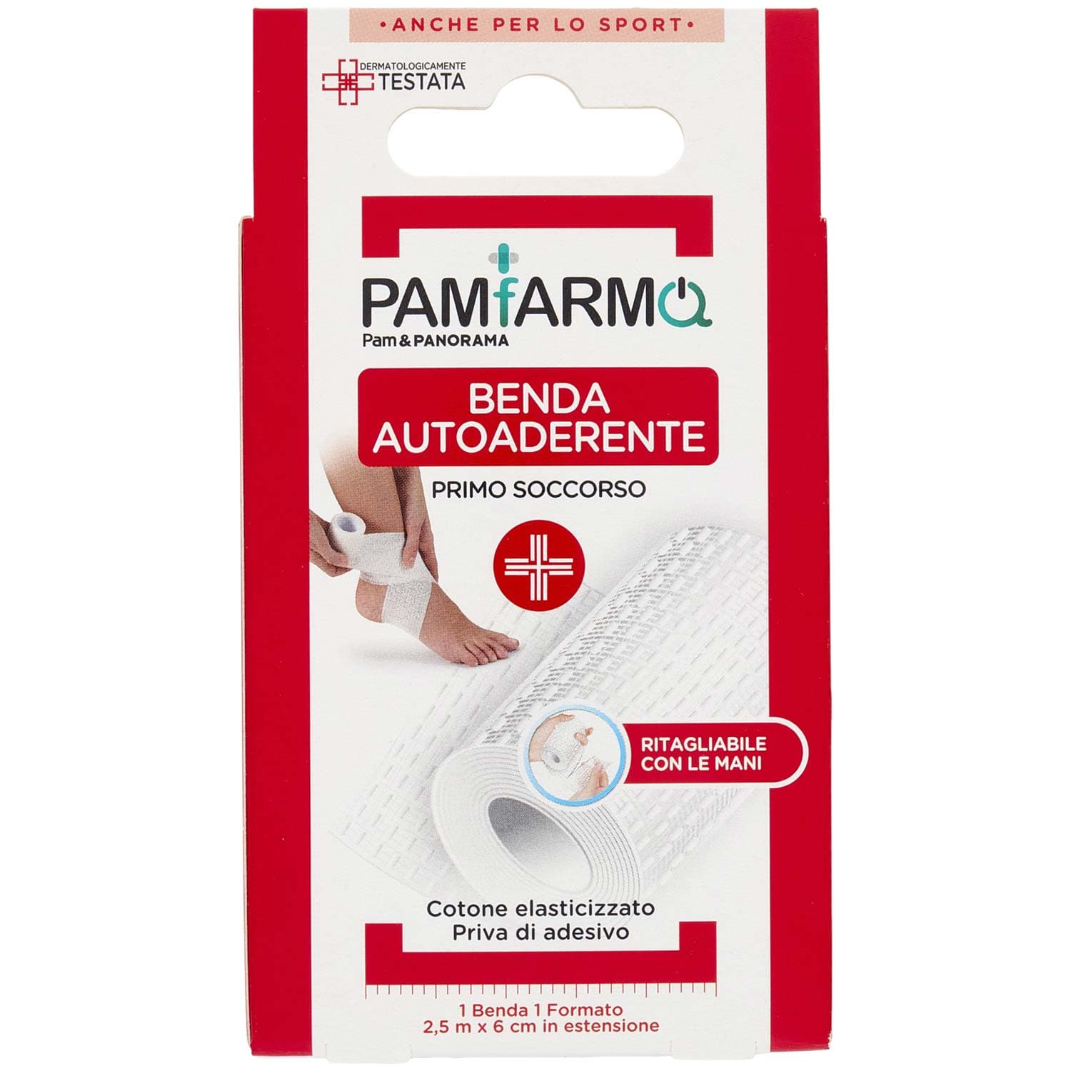 PAM PANORAMA Benda Autoaderente in cotone e lattice cm 6 x 2,5 m – immagine 3