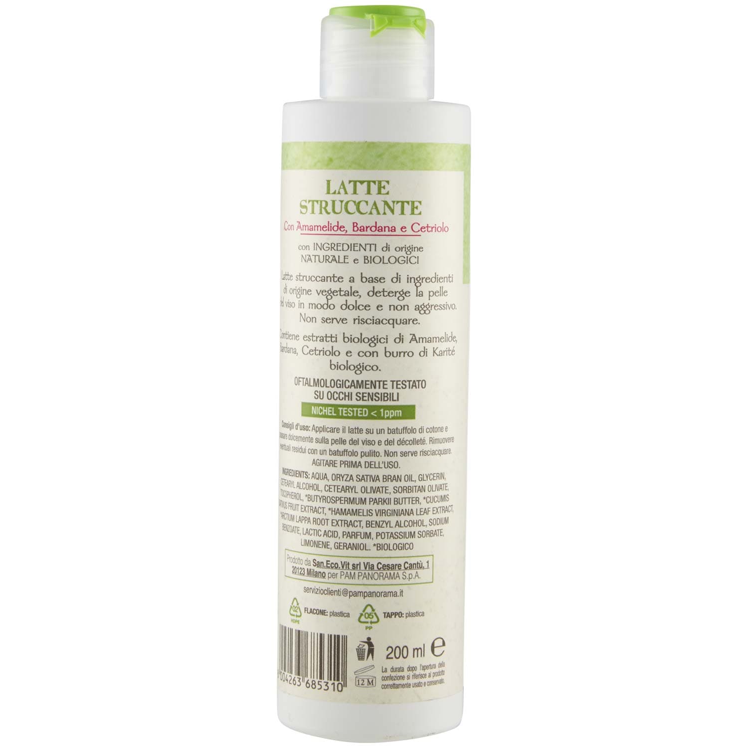 ARKALIA BIO Latte Struccante con Amamelide, Bardana e Cetriolo 200 ml – immagine 5
