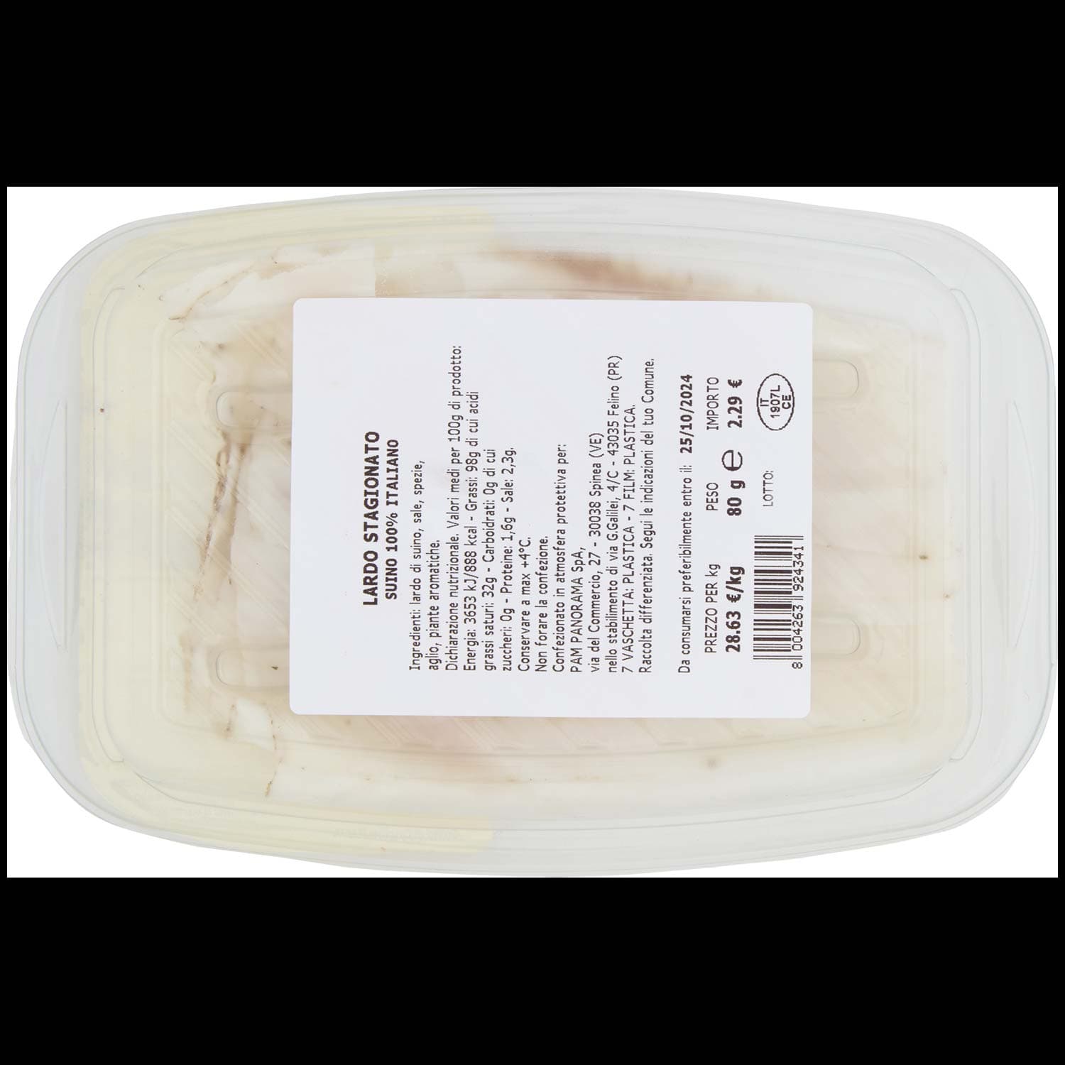 SALUMERIA ARTIGIANA Lardo Toscano 80 g – immagine 5