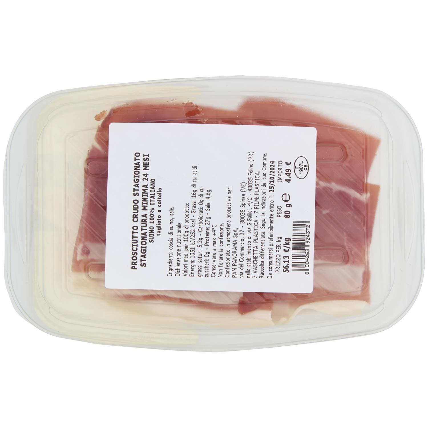 SALUMERIA ARTIGIANA Prosciutto Crudo a Coltello 80 g – immagine 5