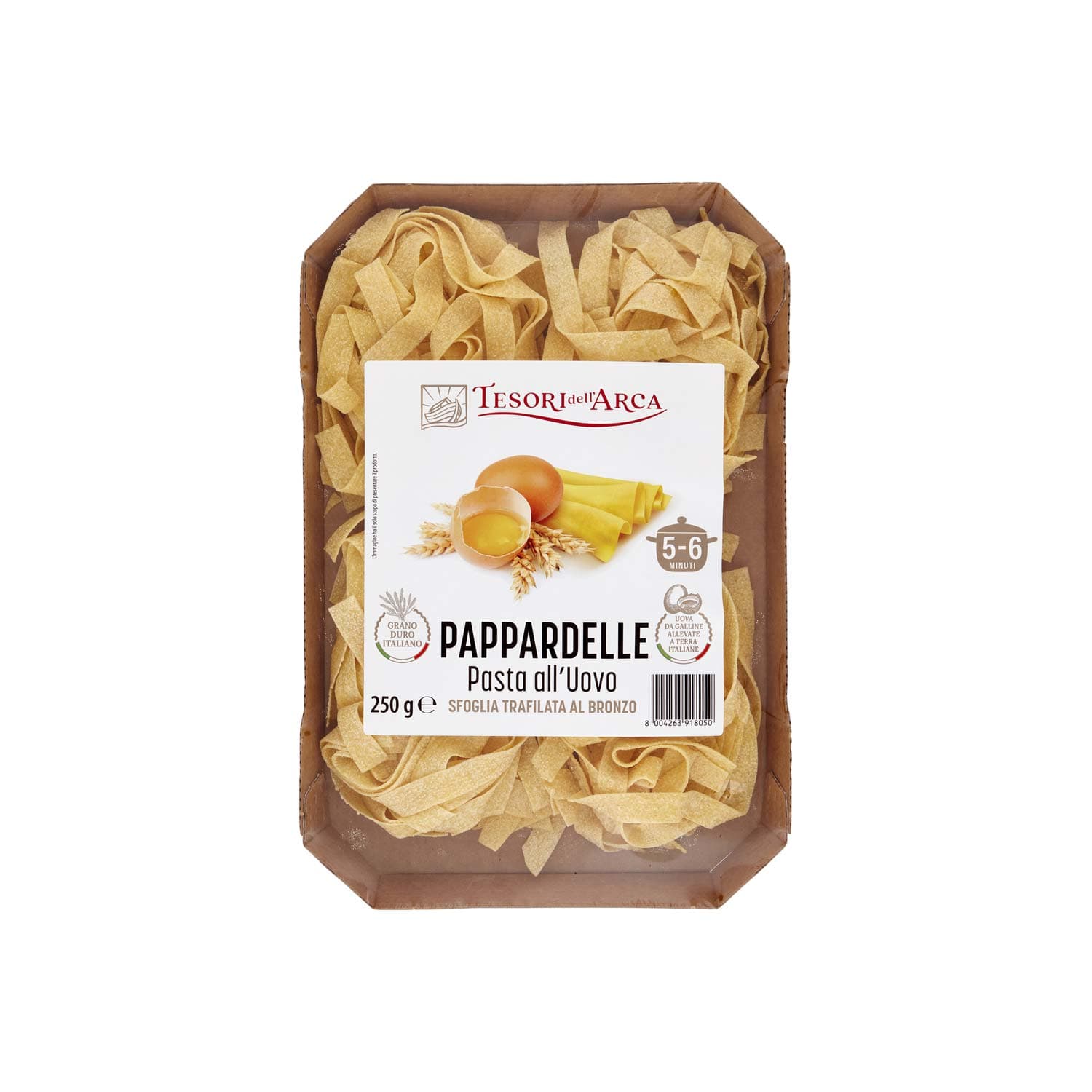 TESORI DELL'ARCA Pappardelle Pasta all'Uovo 250 g – immagine 3