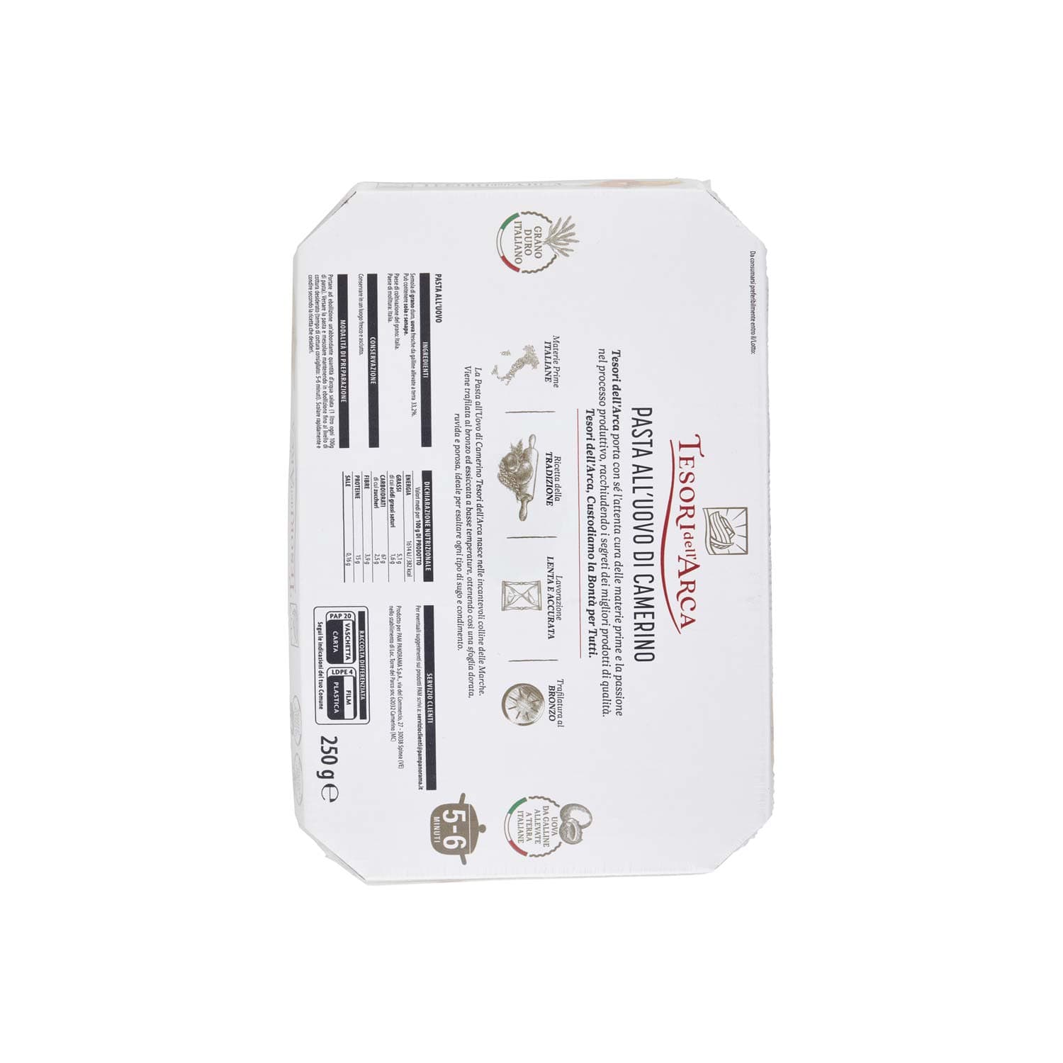 TESORI DELL'ARCA Pappardelle Pasta all'Uovo 250 g – immagine 5