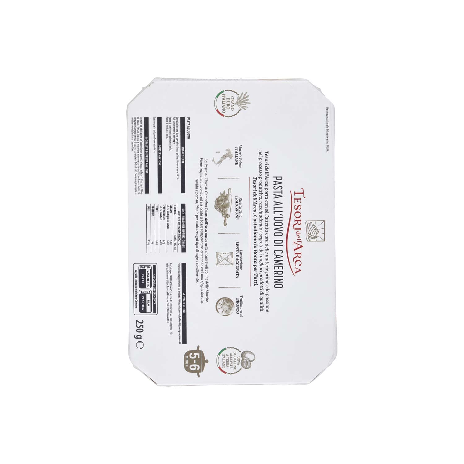 TESORI DELL'ARCA Tagliatelle Pasta all'Uovo 250 g – immagine 5