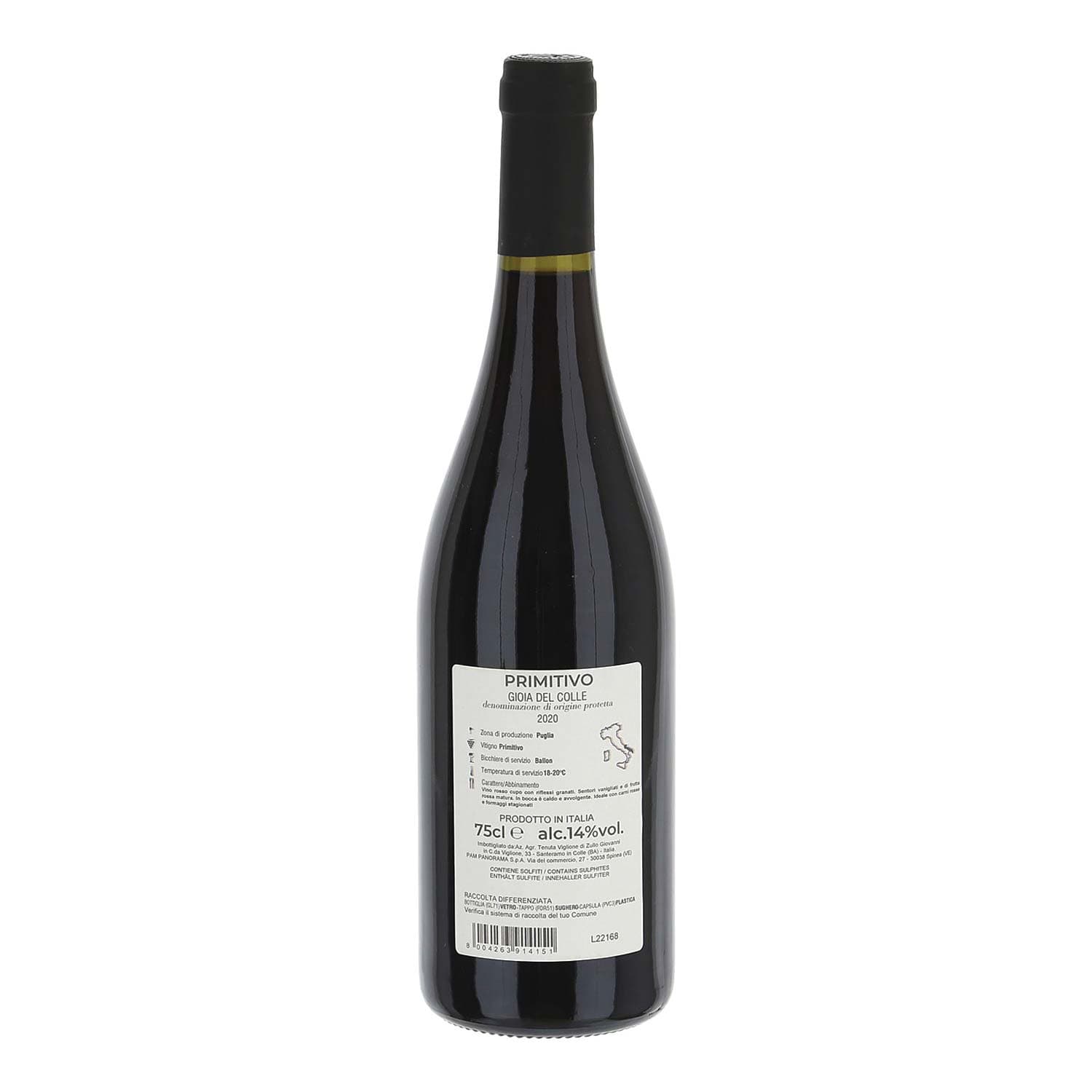 Primitivo gioia del colle DOP preula del levante 75 cl – immagine 4