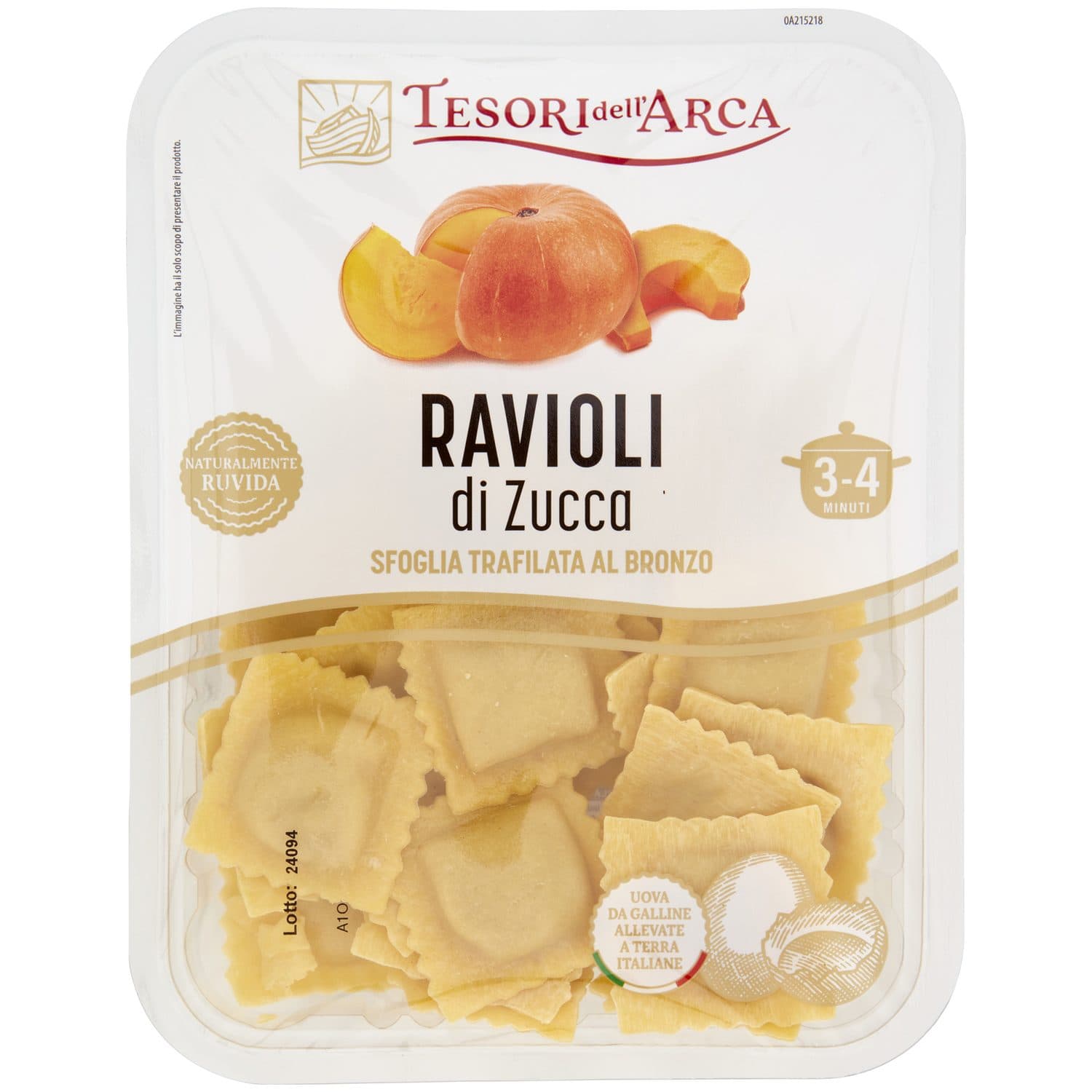 TESORI DELL'ARCA Ravioli di Zucca 250 g – immagine 3