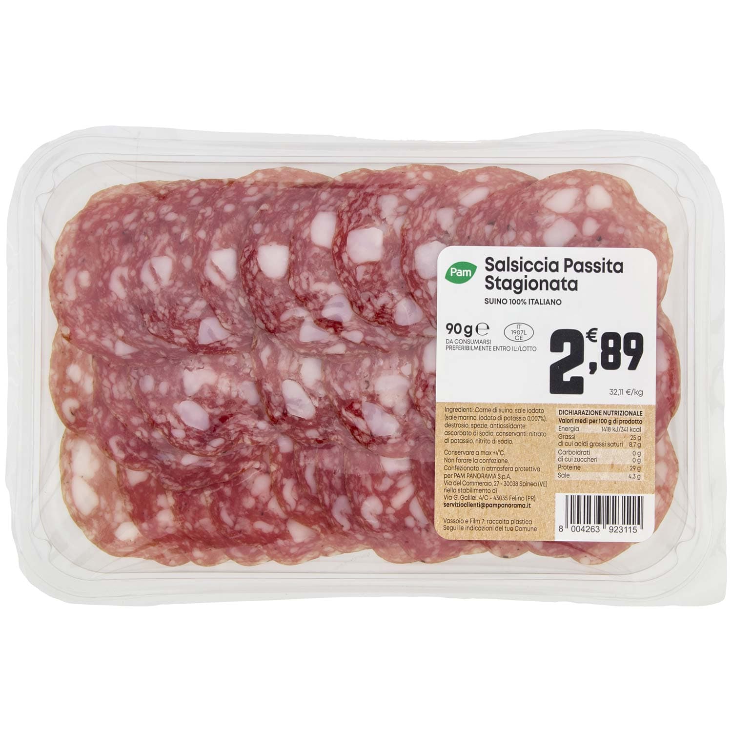 PAM Salsiccia Passita Stagionata 90 g – immagine 3