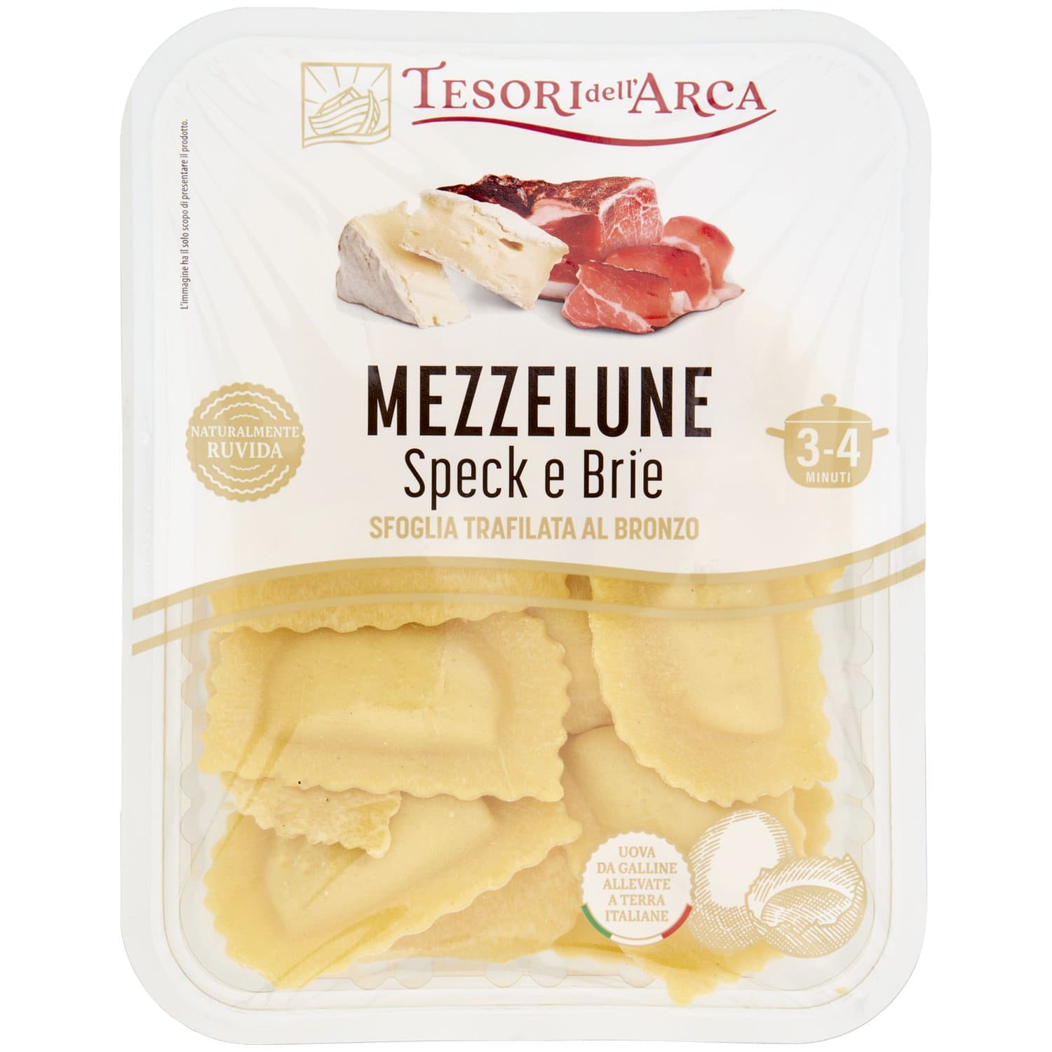 TESORI DELL'ARCA Mezzelune Speck e Brie 250 g – immagine 3