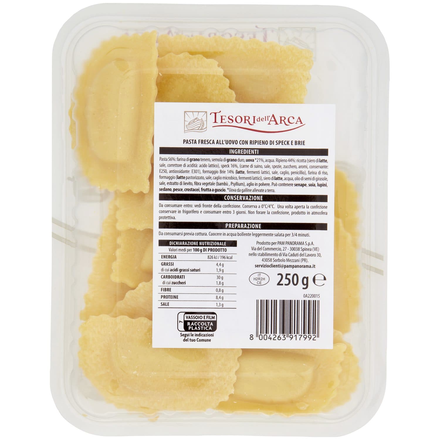 TESORI DELL'ARCA Mezzelune Speck e Brie 250 g – immagine 5
