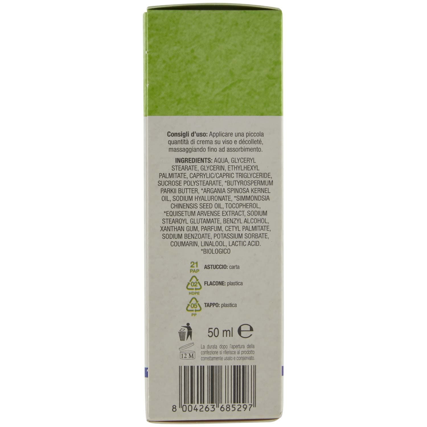 ARKALIA BIO Crema Viso Notte con burro di Karitè e Jojoba 50 ml – immagine 4