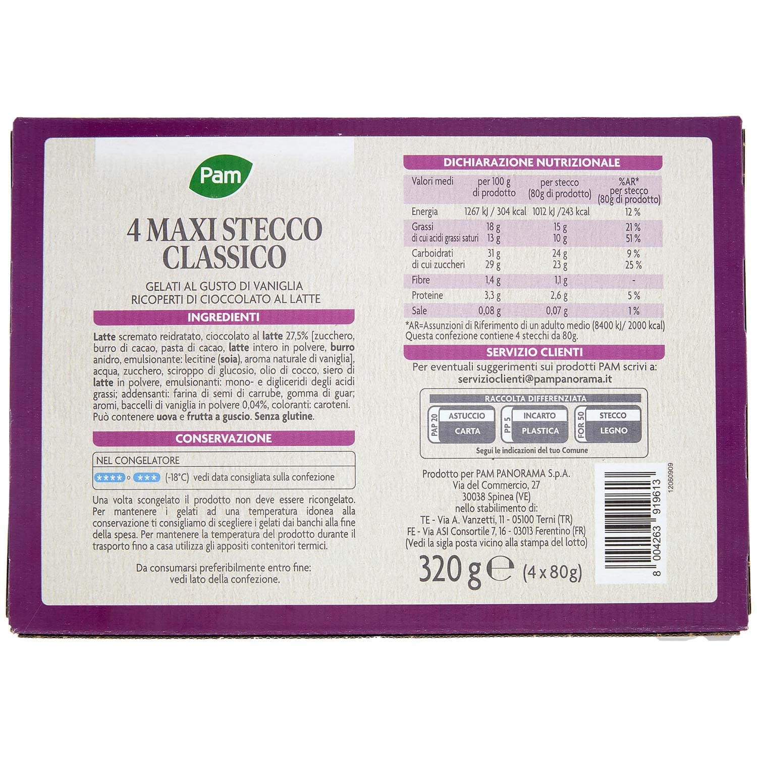 PAM Maxi Stecco Classico 4 x 80 g – immagine 5