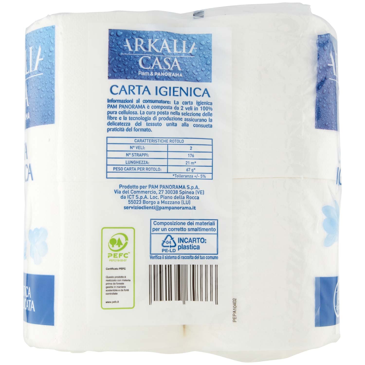 PAM PANORAMA Carta Igienica 2 veli 4 rotoli – immagine 5